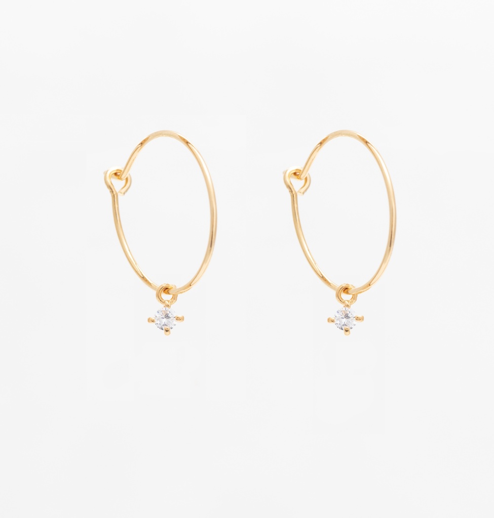 DIAM - BOUCLES D'OREILLES | Gold