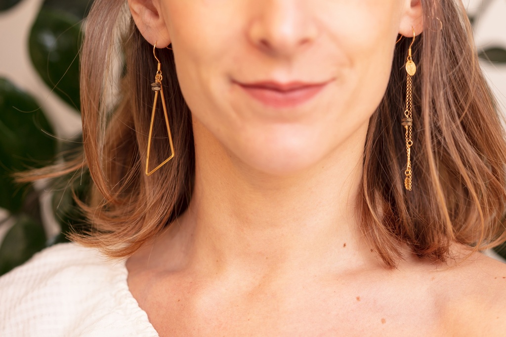 ISA - BOUCLES D'OREILLES | Gold Gold