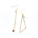 ISA - OORBELLEN | Gold Howlite