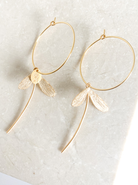 [201.LIBIE1-G] LIBIE - BOUCLES D'OREILLES | Gold