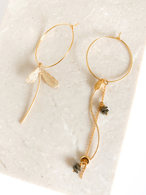[201.LIBIE-GG] LIBIE - BOUCLES D'OREILLES | Gold