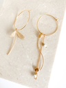 LIBIE - BOUCLES D'OREILLES | Gold Howlite