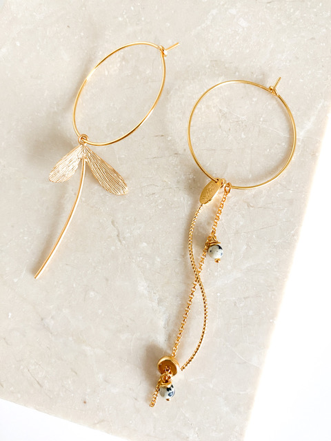 [201.LIBIE-GL] LIBIE - BOUCLES D'OREILLES | Gold Leopard