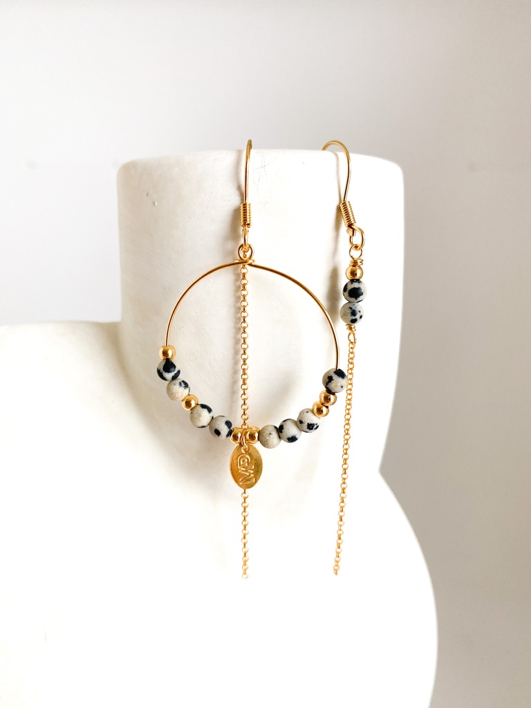 [201.MP-GL] MP - BOUCLES D'OREILLES | Gold Leopard