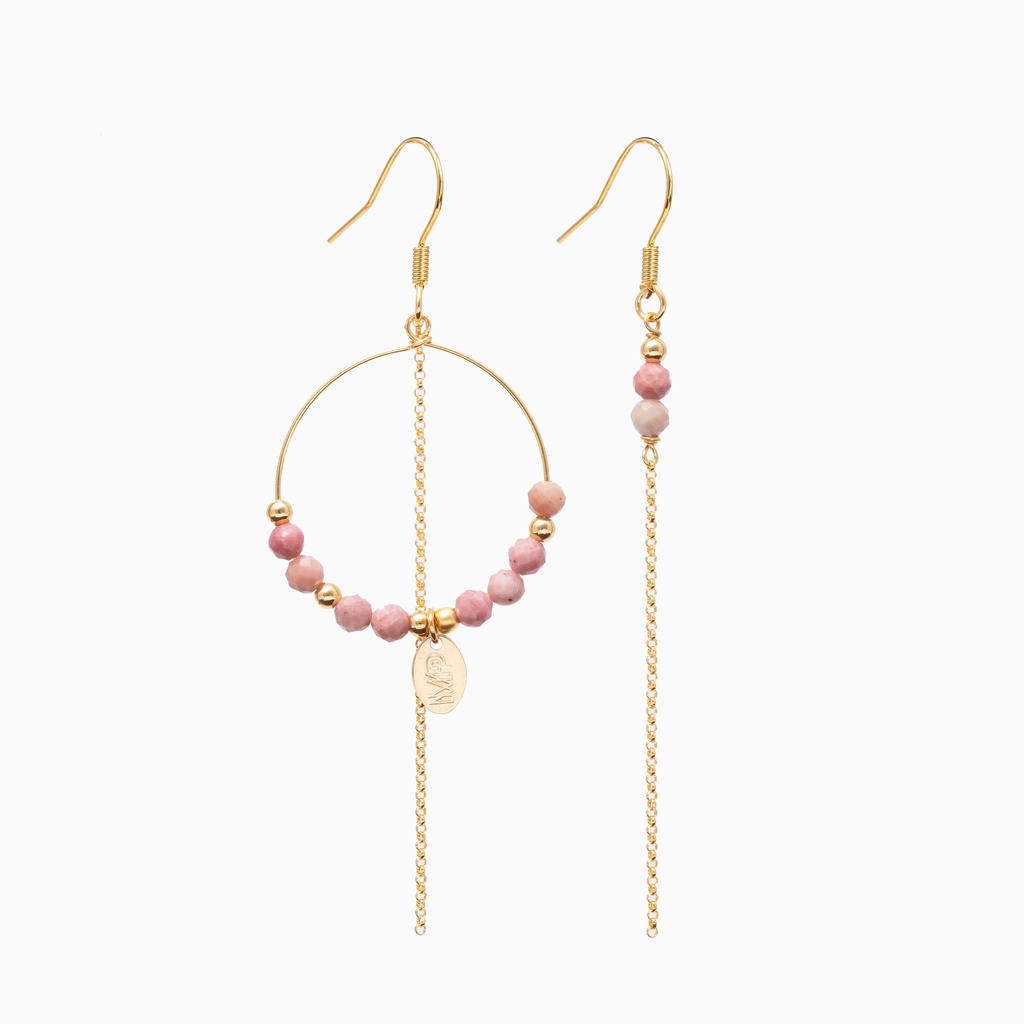 [201.MP-GP] MP - BOUCLES D'OREILLES | Gold Pink