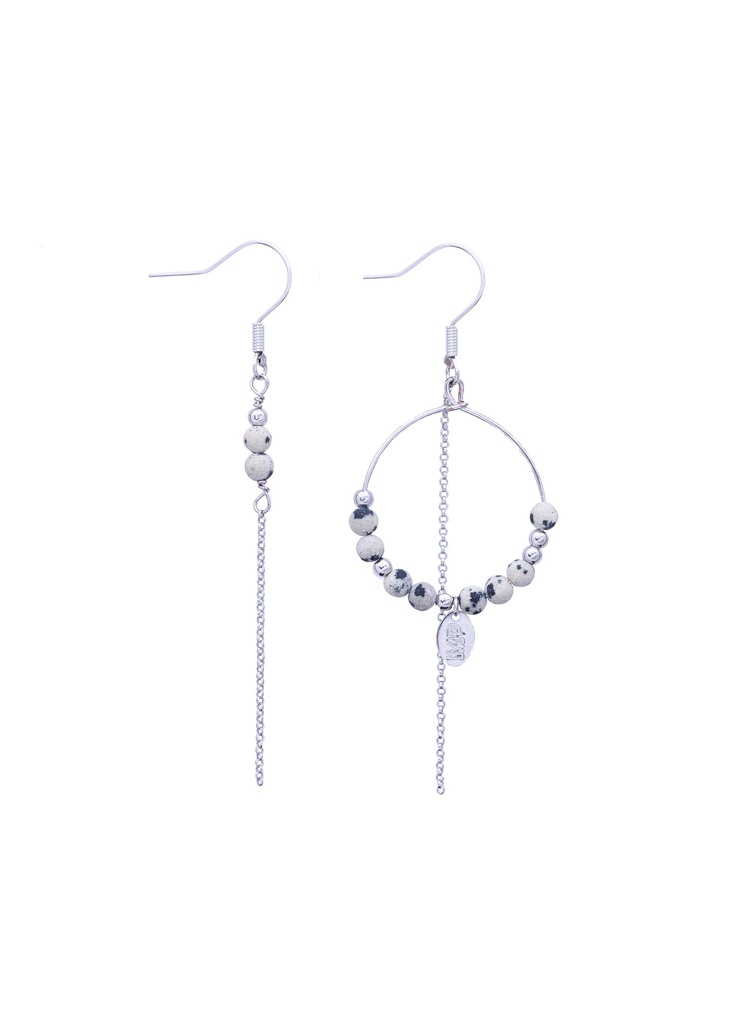 [201.MP-SL] MP - BOUCLES D'OREILLES | Silver Leopard