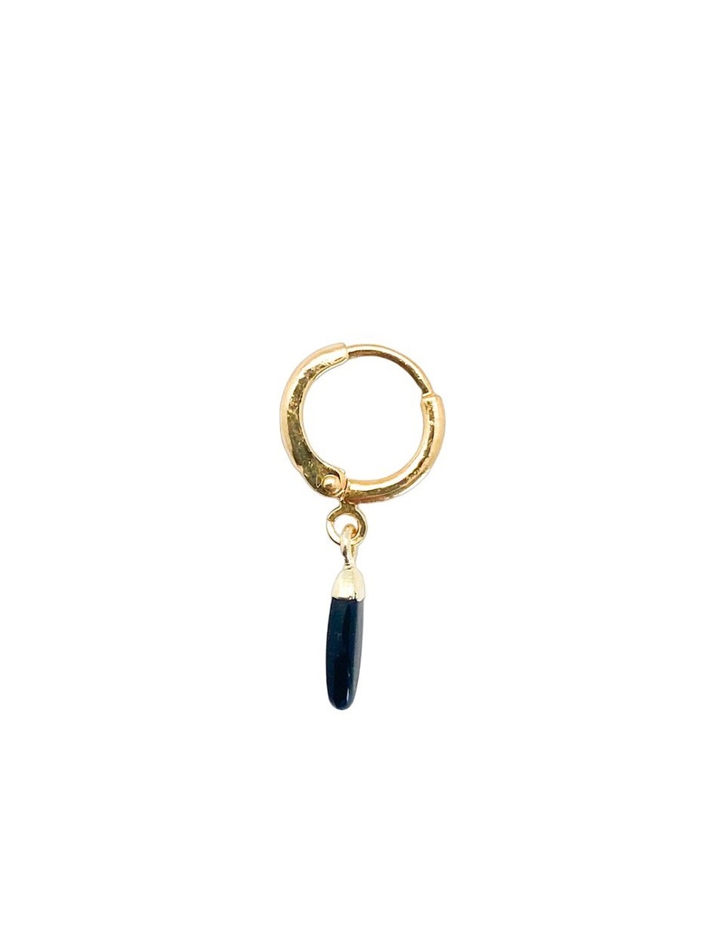 [202.EMBLEME-GB] EMBLEME - SINGLE EARRING | Gold Black