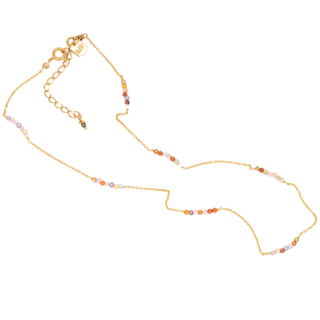 [212.RIVA-N-GZ] RIVA - NECKLACE | Gold Zirconium