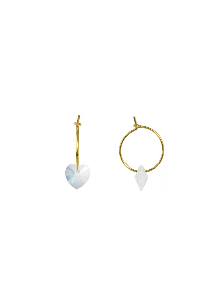 [221.JADORXS-ES-GW] JADORXS - BOUCLES D'OREILLES | Gold White