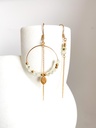 MP - BOUCLES D'OREILLES | Gold Pastel Green