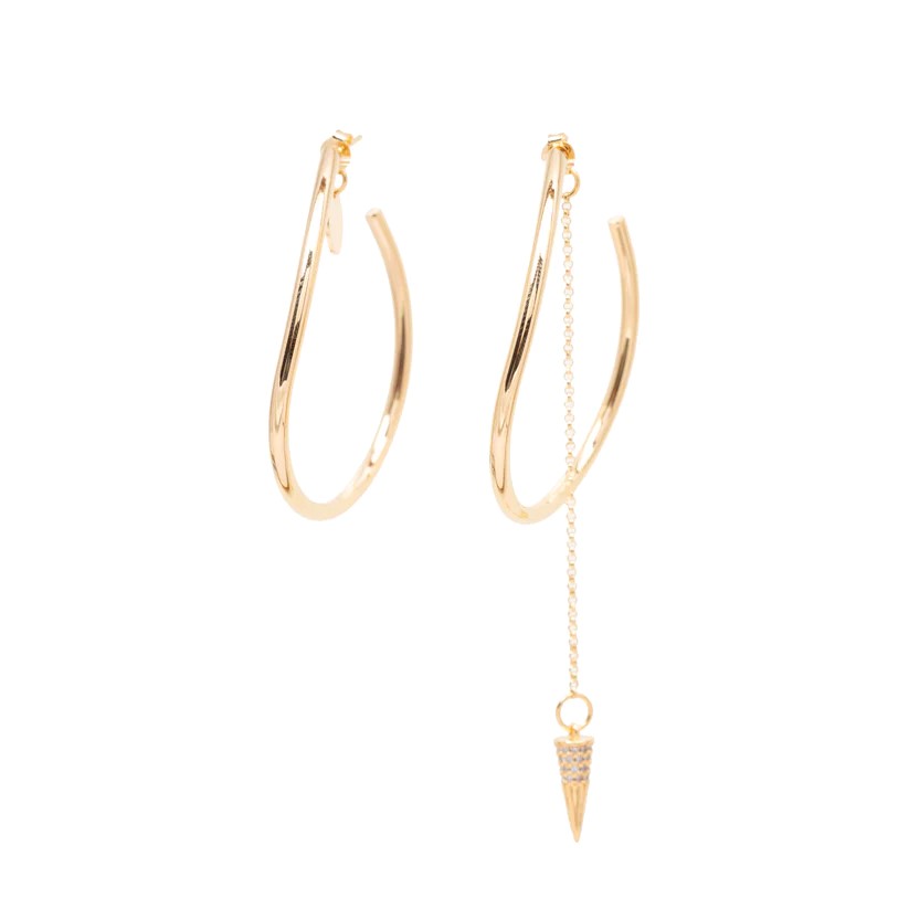[221.ROCK-E-G] ROCK - BOUCLES D'OREILLES | Gold