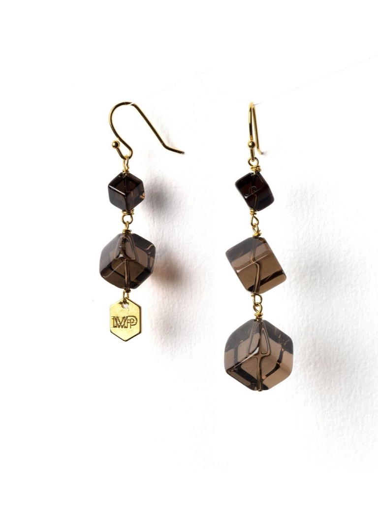 ICON - BOUCLES D'OREILLES | Gold Brown