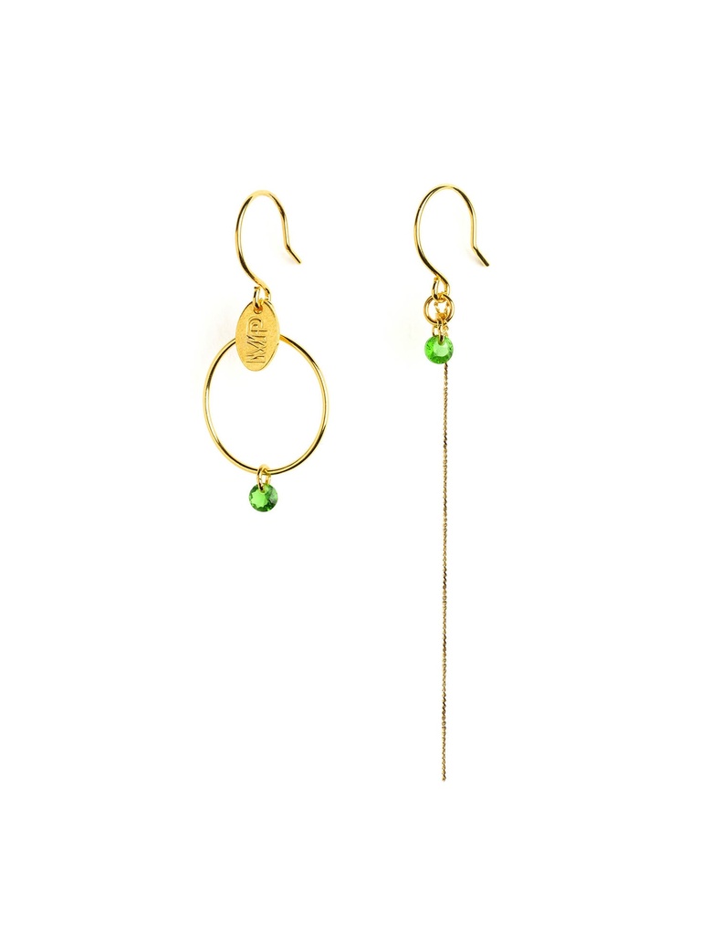 MP10 - BOUCLES D'OREILLES | Gold Green
