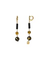 VERY3 - BOUCLES D'OREILLES | Gold Black