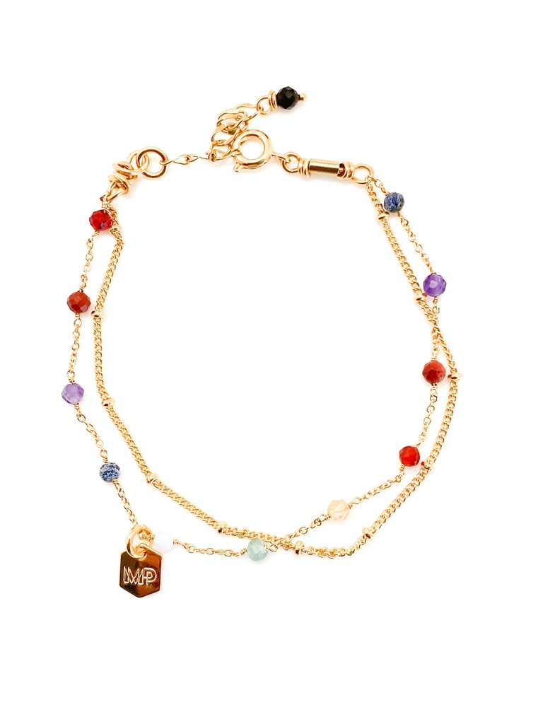 [231.CRISTI-B-GCK] CRISTI - ARMBAND | Gold Multi