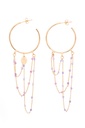 LUCY - BOUCLES D'OREILLES | Gold Purple