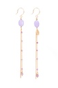 LUCY - BOUCLES D'OREILLES | Gold Purple