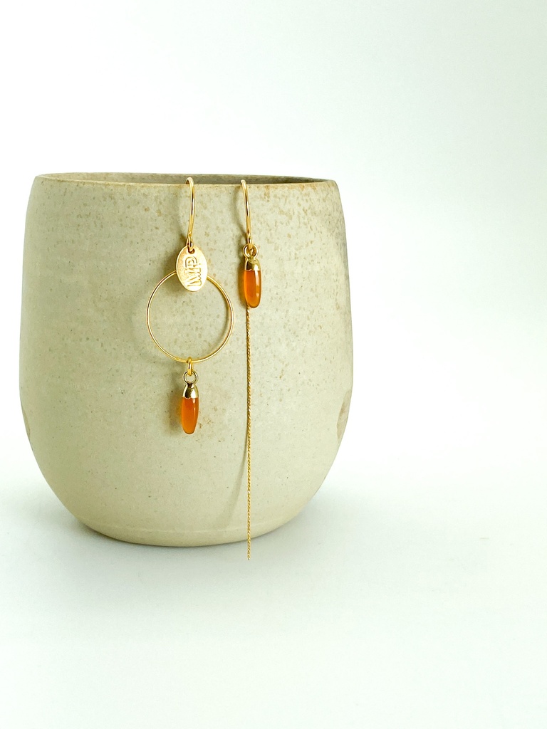 MP10 - BOUCLES D'OREILLES | Gold Terra Cotta