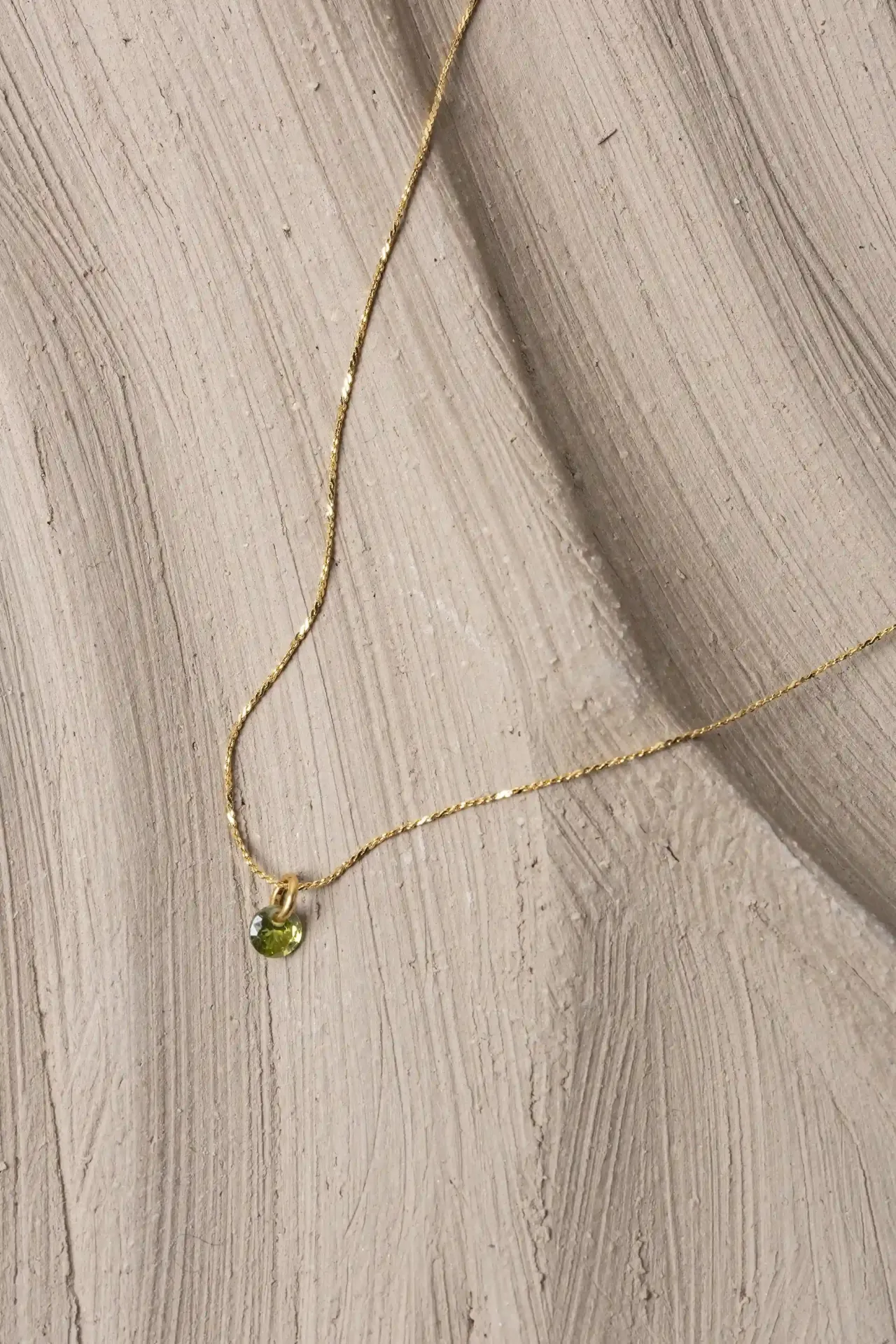 [231.MP10-N-GPERI] MP10 - NECKLACE | Gold Light Green