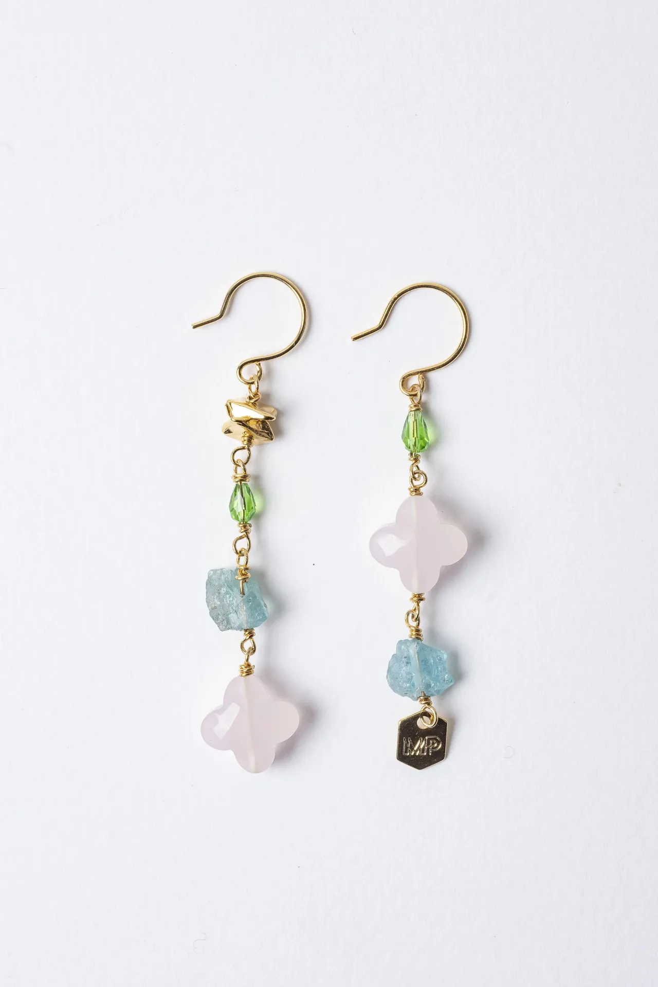 [231.STUDIO23/L-E2] STUDIO - BOUCLES D'OREILLES | GOLD MULTICOLOR
