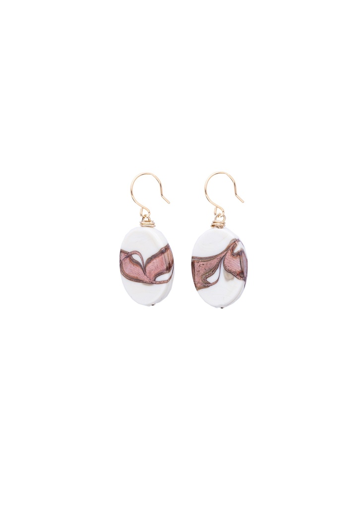 BIBI- BOUCLES D'OREILLES | Gold White