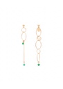 BIRKYN - BOUCLES D'OREILLES | Gold Green