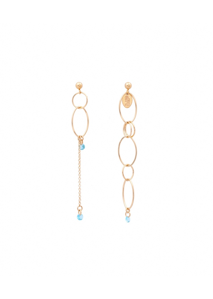 [241.BIRKYN-E-GT] BIRKYN - OORBELLEN | Gold Turquoise