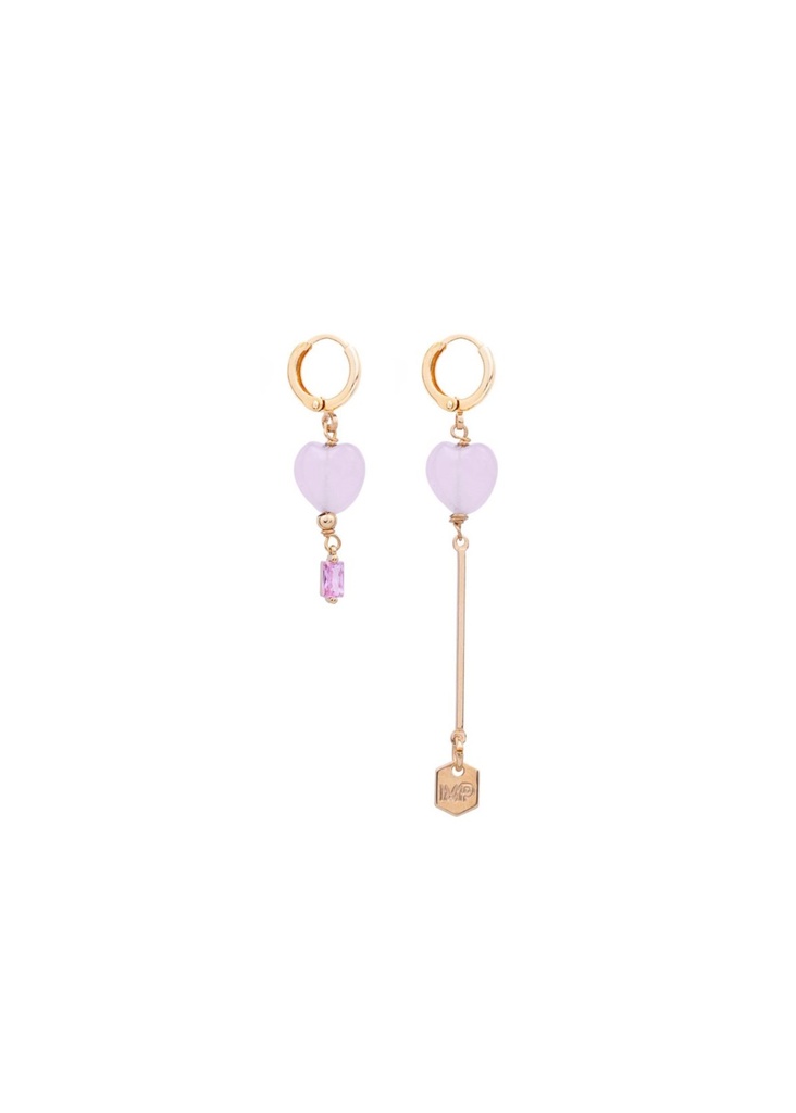 ILOVE - EARRINGS | Gold Pink
