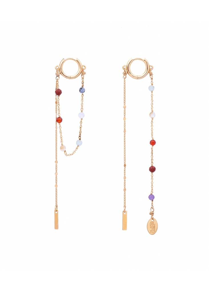 [241.KENZA-E-GCK] KENZA - BOUCLES D'OREILLES | Gold Chakra