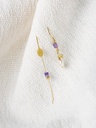 SNAKE/XS - OORBELLEN | Gold Purple