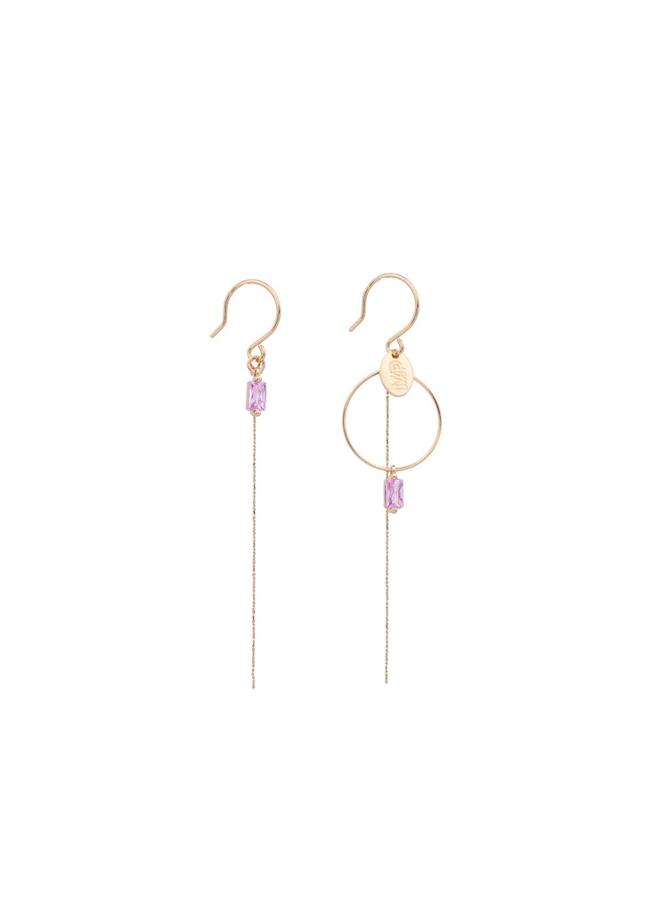 VENUS - BOUCLES D'OREILLES | Gold Pink