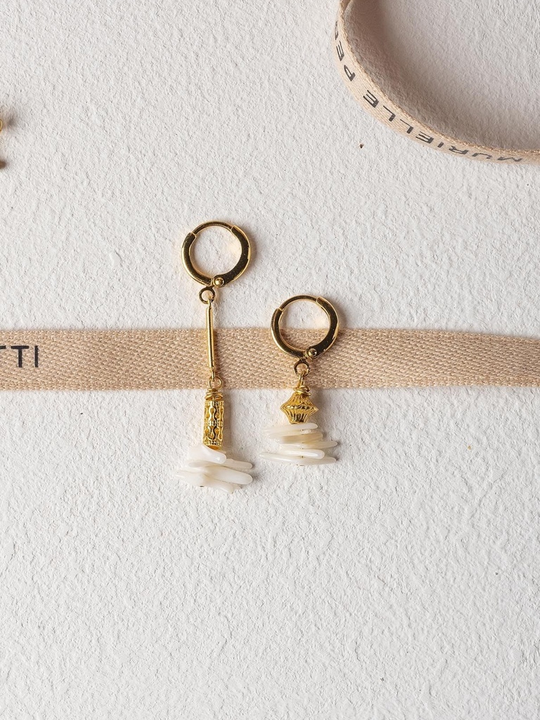 CHILI - OORBELLEN | Gold White