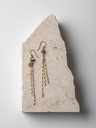 CLARIS - BOUCLES D'OREILLES | Gold Grey
