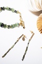 ELIT - BOUCLES D'OREILLES | Gold Green