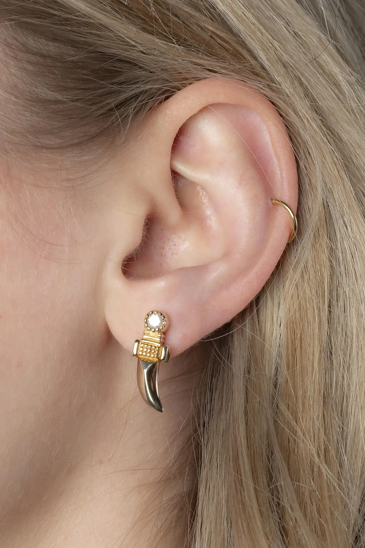 [242.JOKER/M1-G] JOKER/M - BOUCLE D'OREILLE | Gold