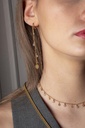 KENZA - BOUCLES D'OREILLES | Gold Grey