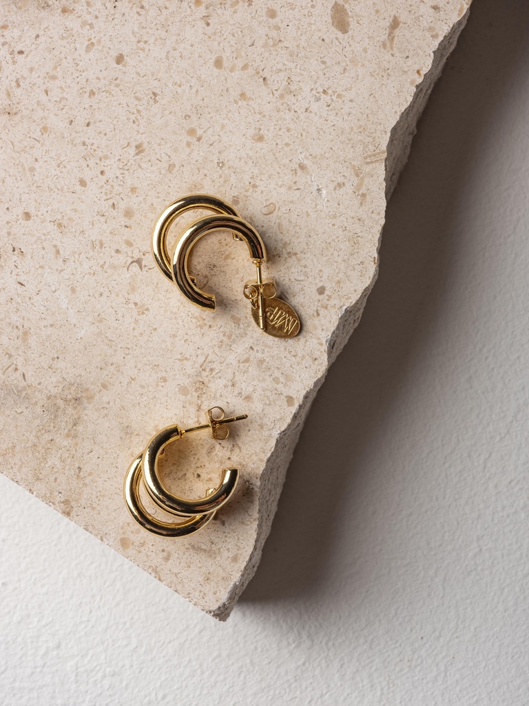 MINA - BOUCLES D'OREILLES | Gold