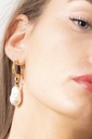 MONACO - OORBELLEN | Gold Pearl