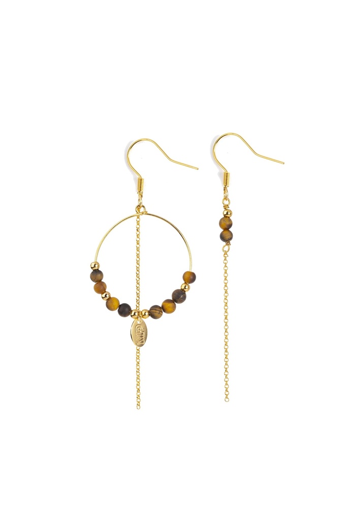 [242.MP-GC] MP - BOUCLES D'OREILLES | Gold Camel