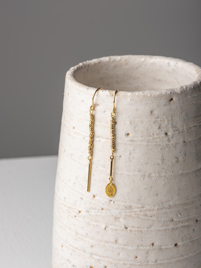 [242.NICE-E-G] NICE - BOUCLES D'OREILLES | Gold