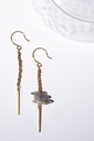 OLIVIO - BOUCLES D'OREILLES | Gold Grey