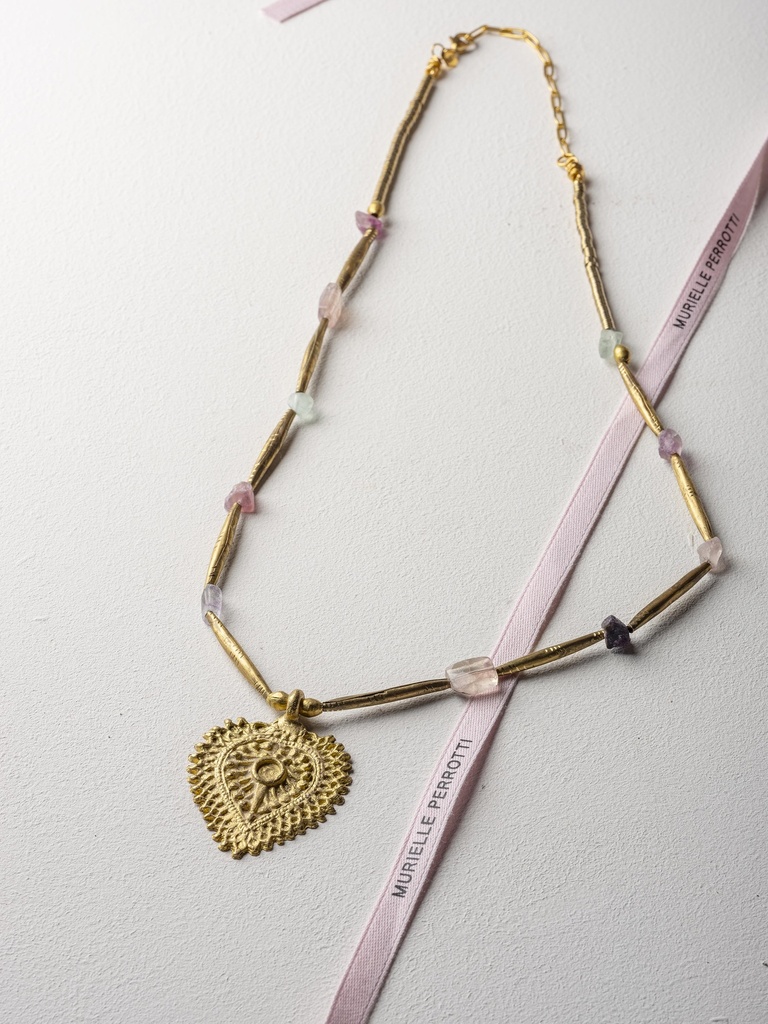 [242.TOTEM/C-N-GPU] TOTEM - NECKLACE | Gold Purple