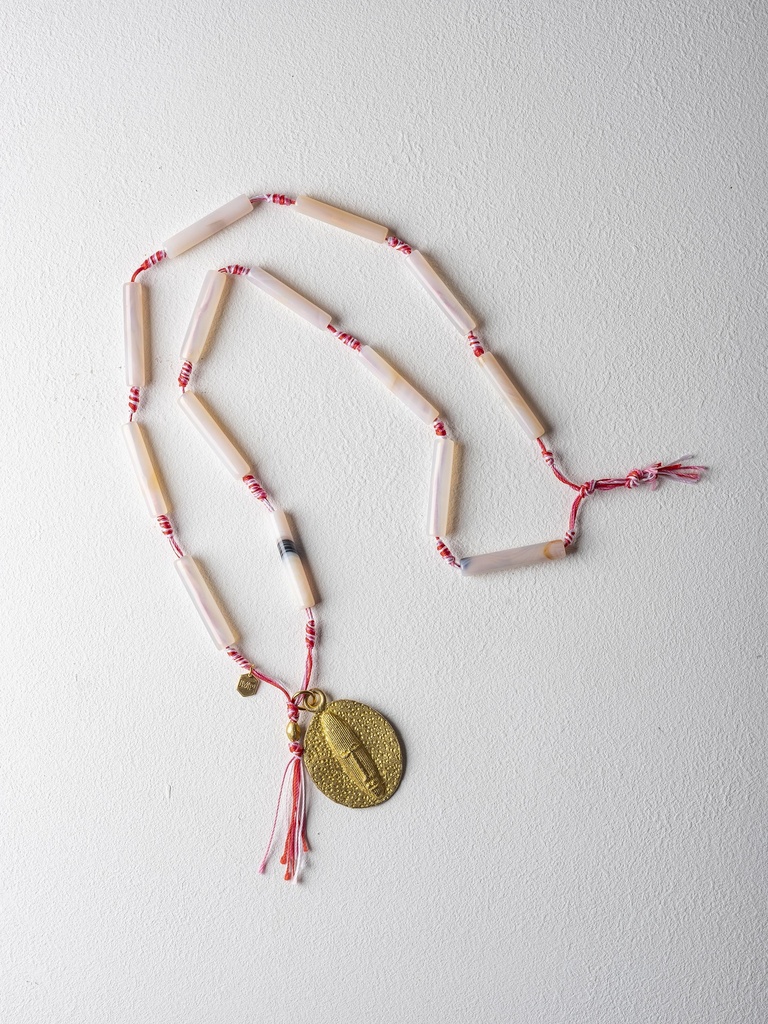 [242.TOTEM24/V-N-GP] TOTEM - NECKLACE | Gold Pink