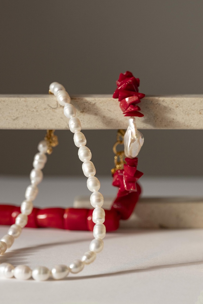 [242.VAIANA-B-GR] VAIANA - BRACELET | Gold Red