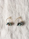 VAINA - BOUCLES D'OREILLES | Gold Turquoise