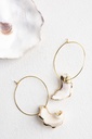 BIKINI - BOUCLES D'OREILLES | Gold Nacre