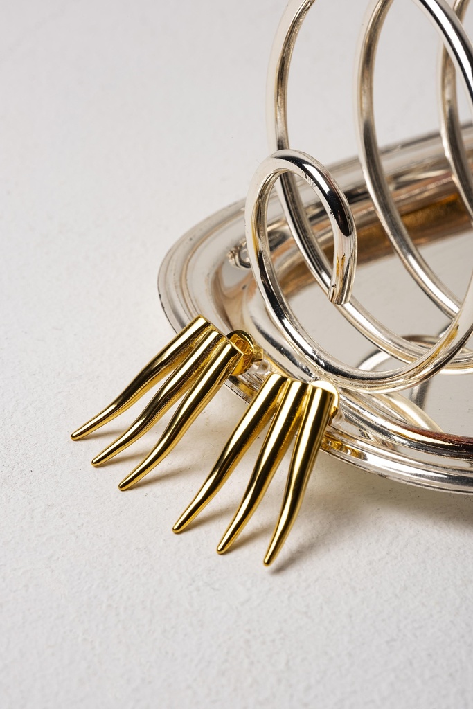 [251.CALLME80/S-E3] CALLME80/S - BOUCLES D'OREILLES | Gold