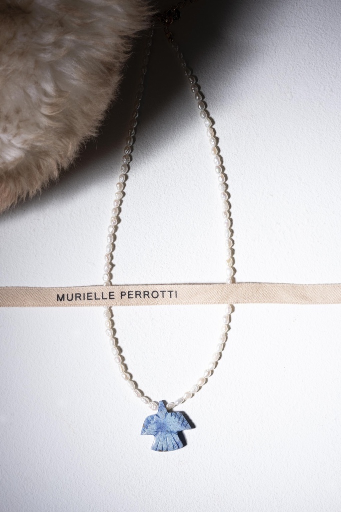 [251.COWBOY/BL-PE] COWBOY- NECKLACE | Gold Pearl