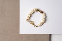 CREAMY - BRACELET | Gold white