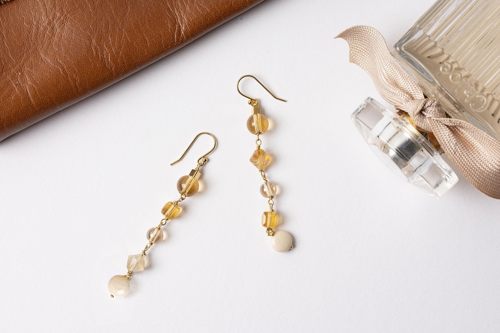 [251.CREAMY-E-G] CREAMY - BOUCLES D'OREILLES | Gold Yellow